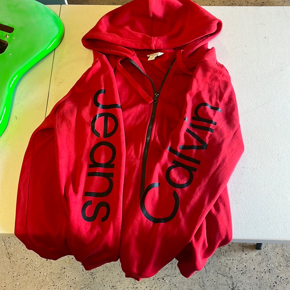 Red Calvin Klein Jacket